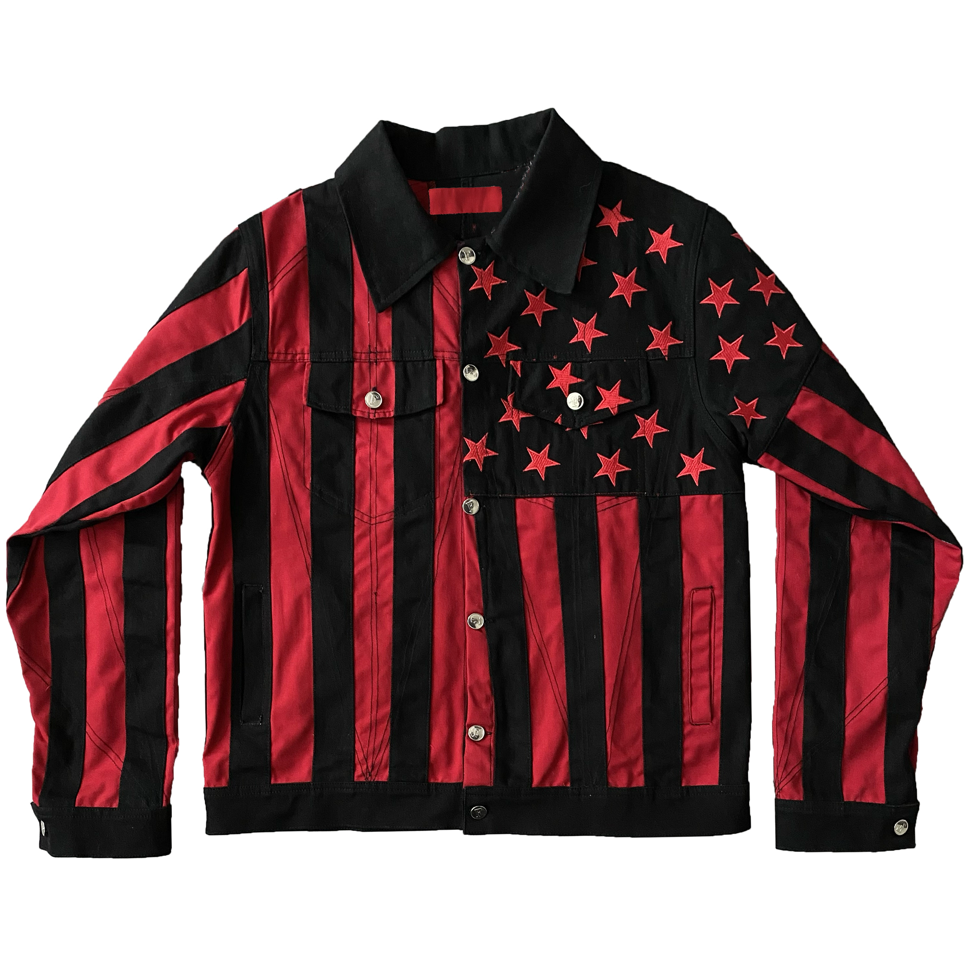 failure flag denim jacket in cotton