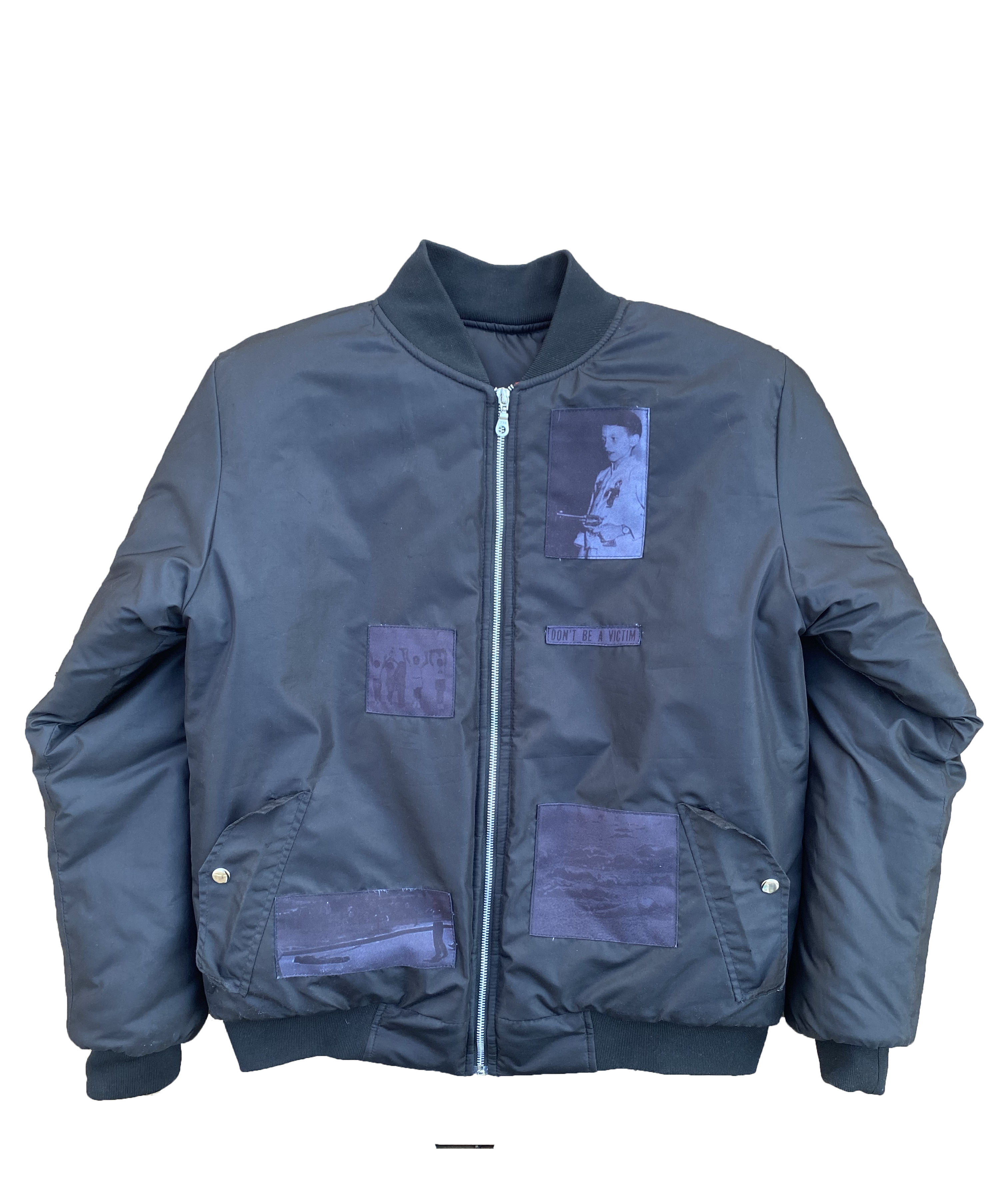murder puffer bomber jacket in nylon