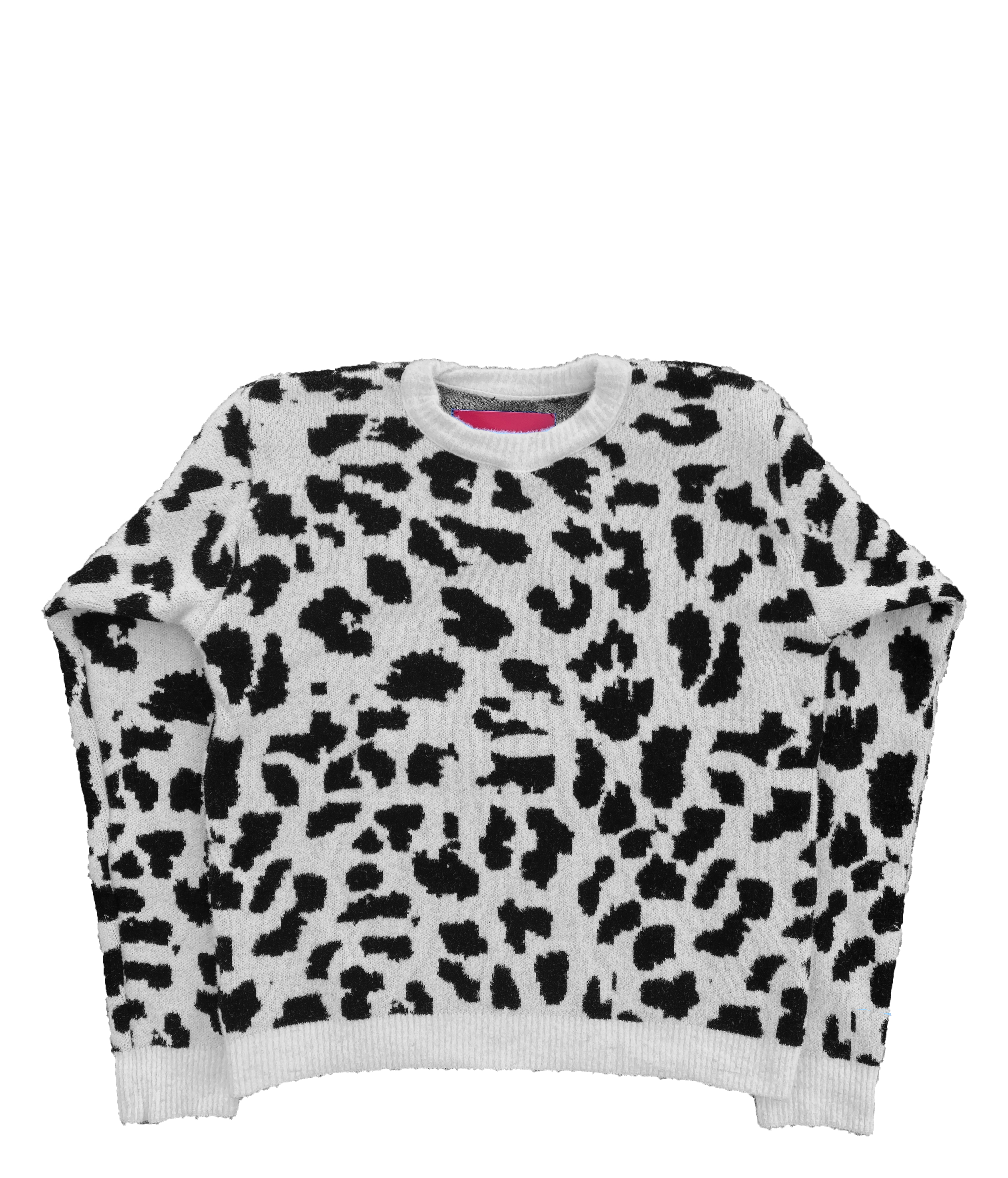 snow leopard sweater in mohair