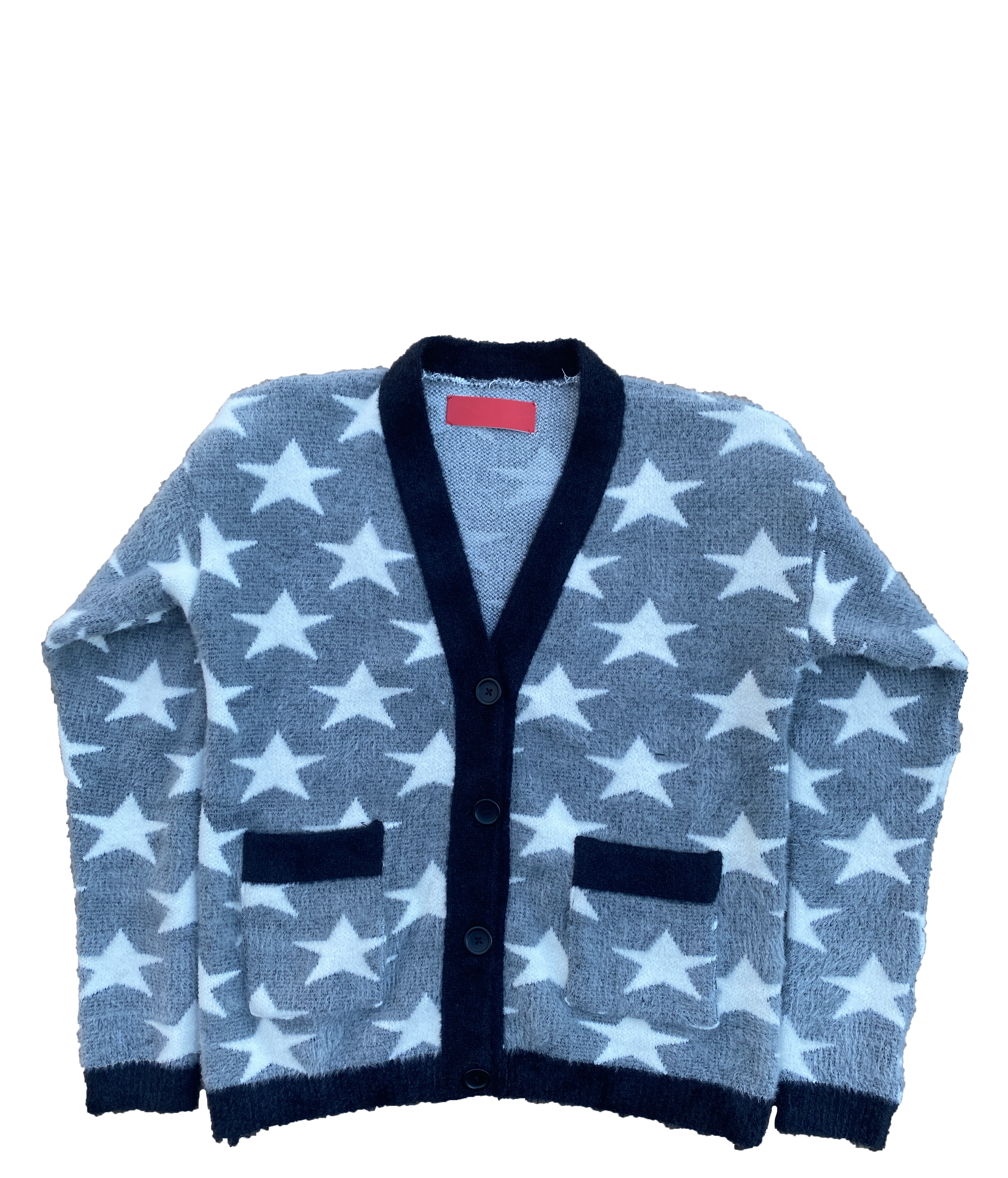 star-spangled cardigan in mohair